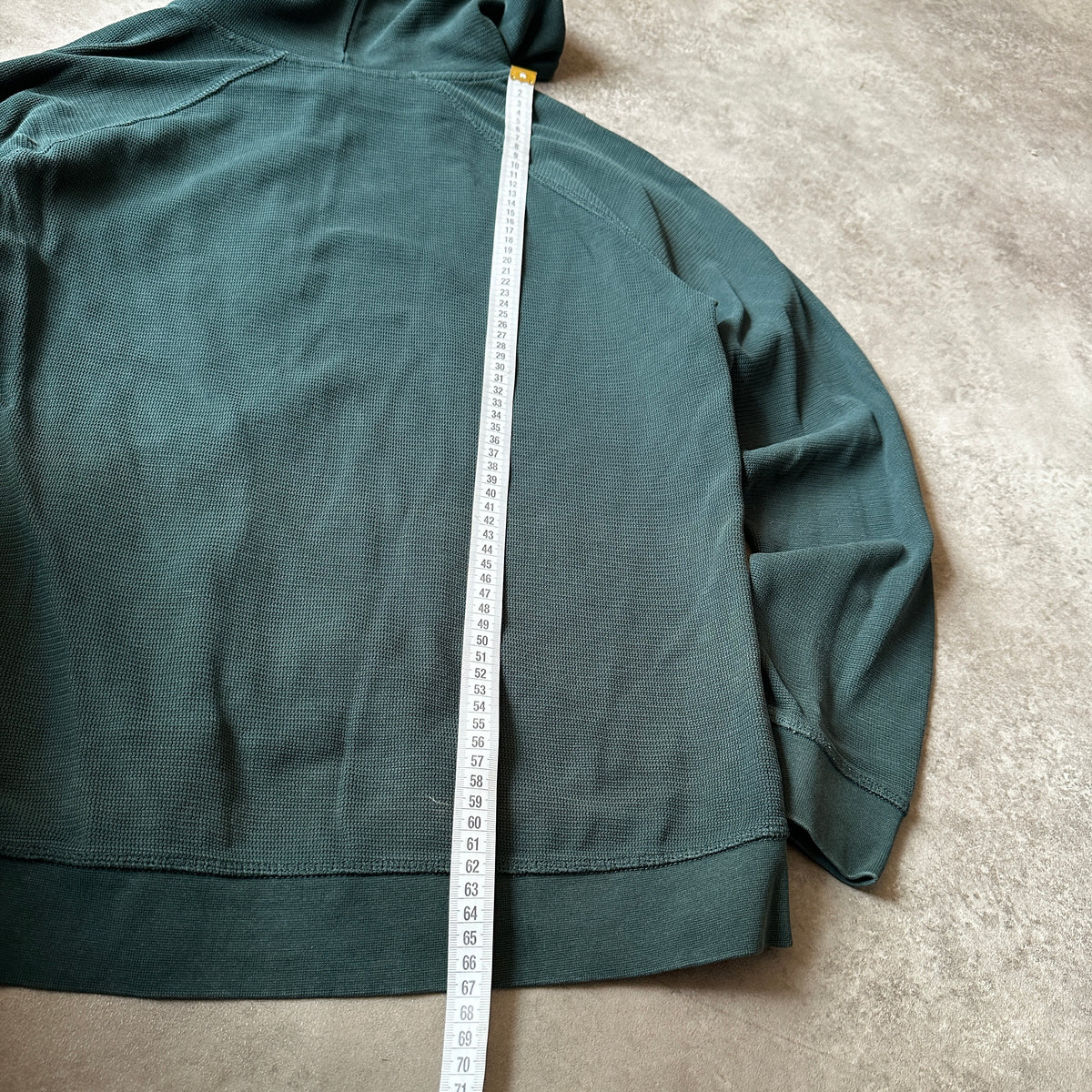Anti Blue Dark Teal Waffle Knit Hoodie M