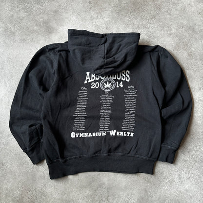 Printed Black Cannabis Graphic Hoodie S