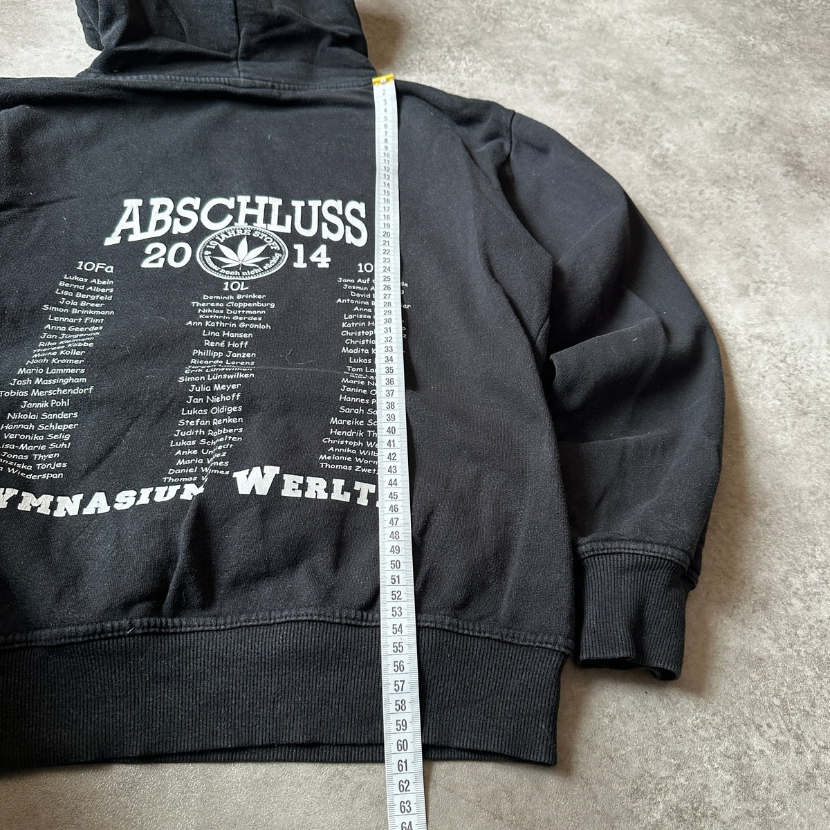 Printed Black Cannabis Graphic Hoodie S