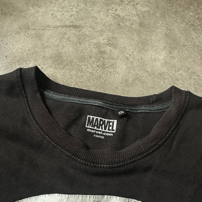 Marvel Black Punisher Graphic Crewneck XXL
