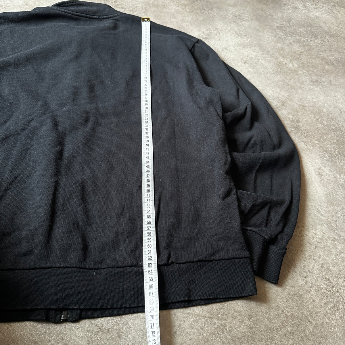 In Gold We Trust Black Full-Zip Sweatshirt XXL