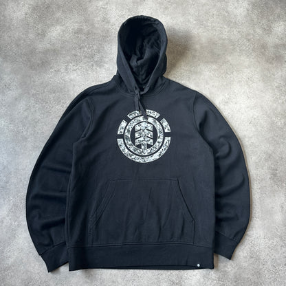 Element Black Tree Logo Hoodie L
