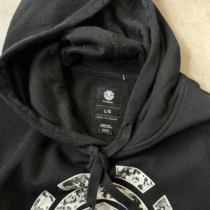 Element Black Tree Logo Hoodie L