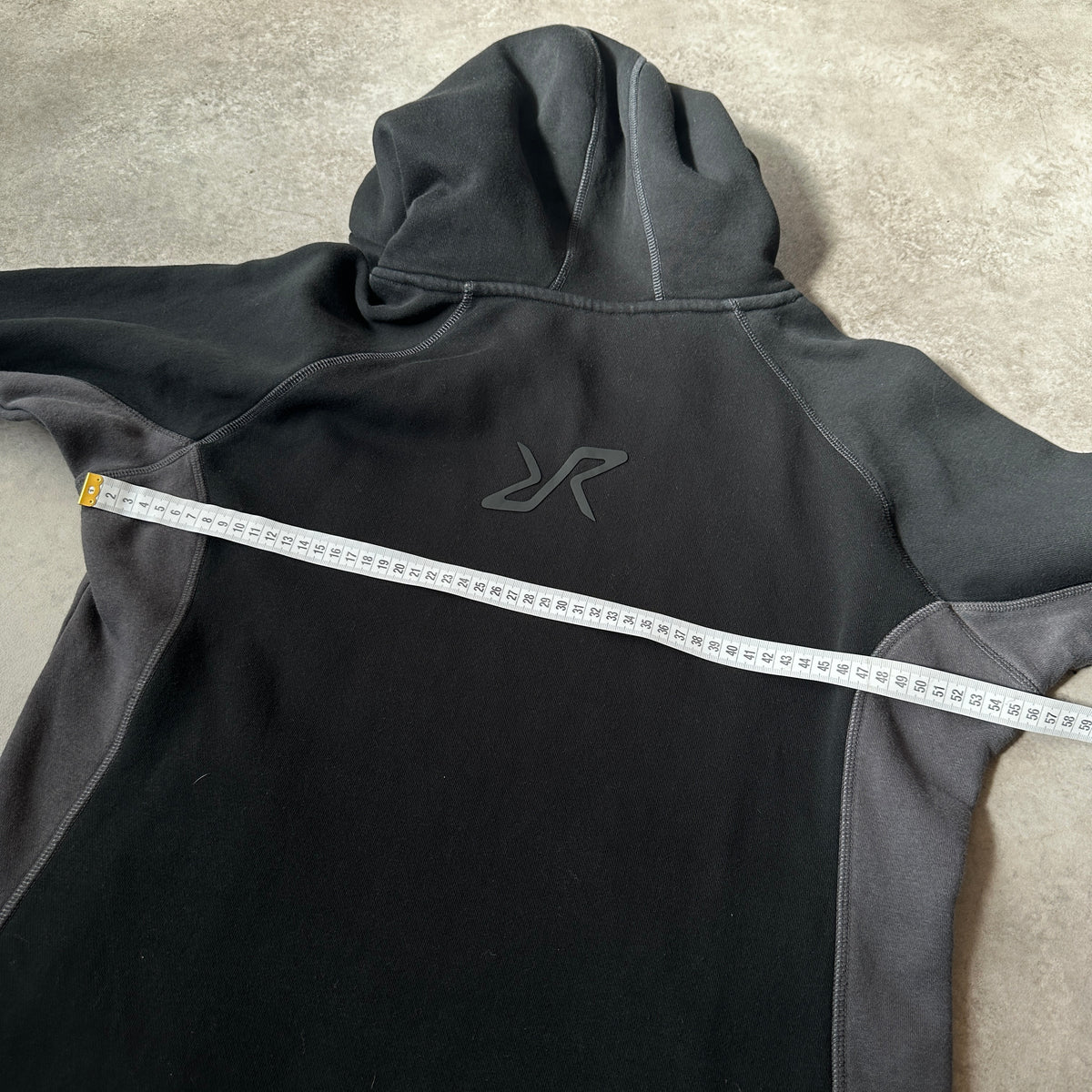 Revolution Race Dark Grey & Charcoal RVRC Outdoor Hoodie M