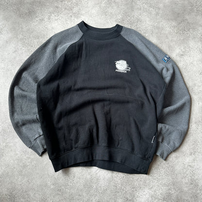 Pickwick Black & Grey Two-Tone Raglan Crewneck XL