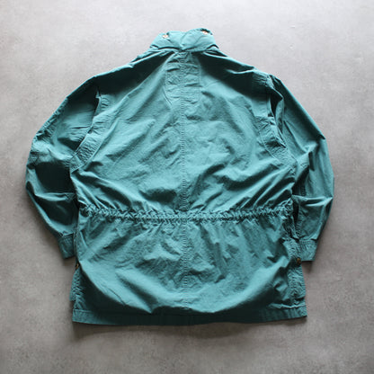 Faciba Polo Club Vintage Field Jacket – Teal Multi-Pocket Outdoor Style (Man-XXL)