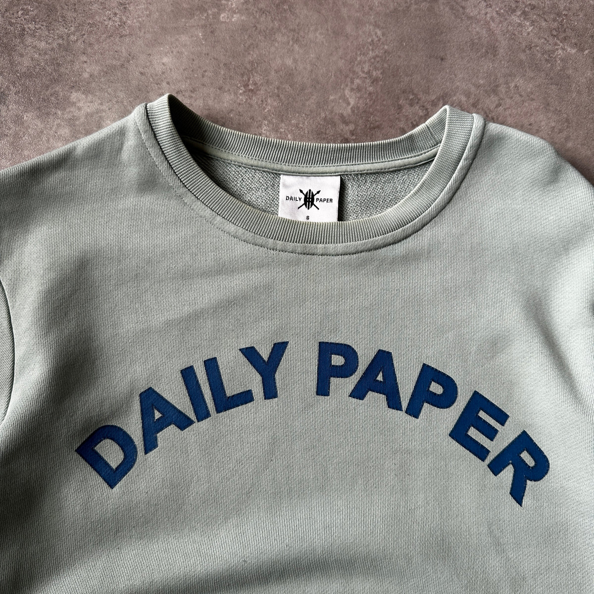 Daily Paper Light Grey Arch Logo Crewneck S