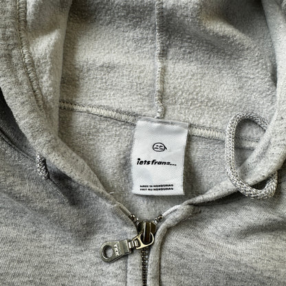 Iets Frans... Grey Full-Zip Hoodie M