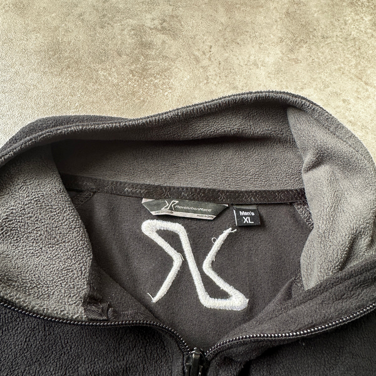 Revolution Race Dark Grey RVRC Fleece 1/2 Zip XL