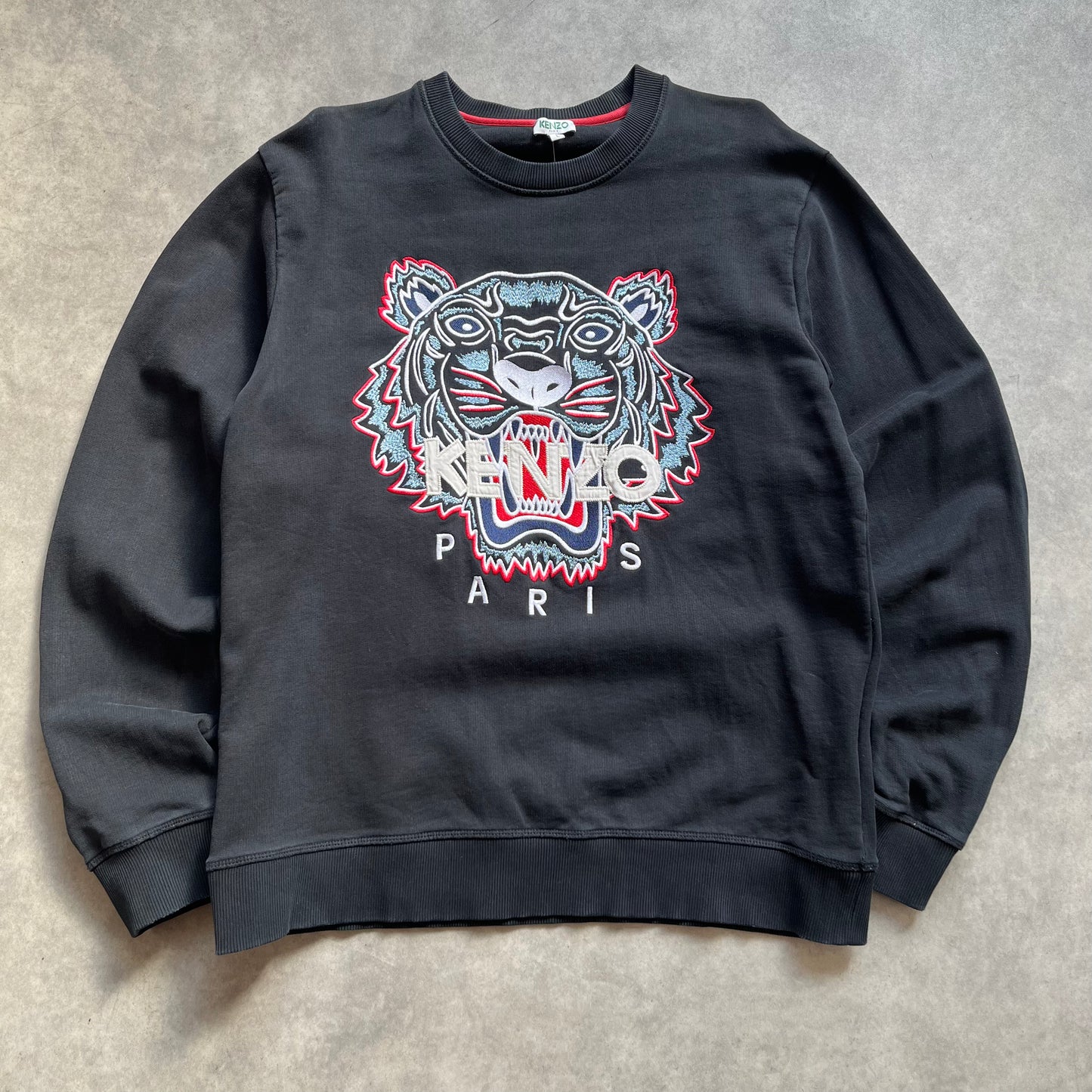 Kenzo Tiger Embroidered Sweatshirt L