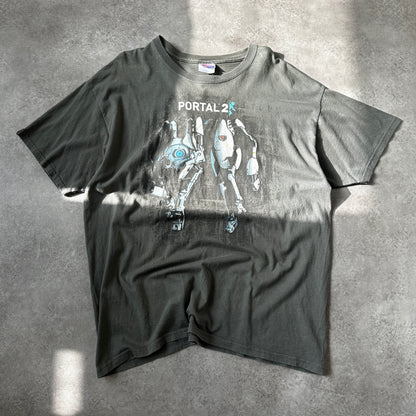 Hanes Grey Portal 2 Graphic T-Shirt XL
