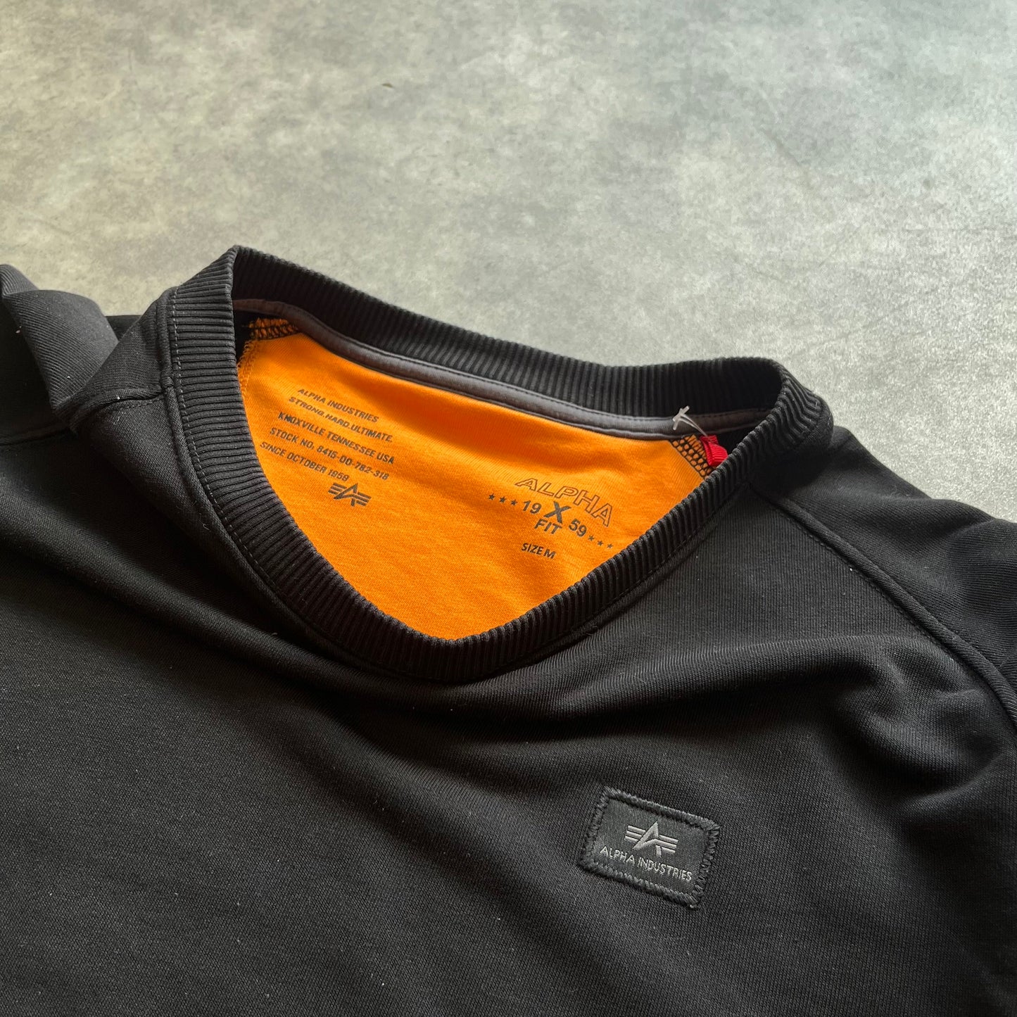 Alpha Industries Black Sweatshirt M