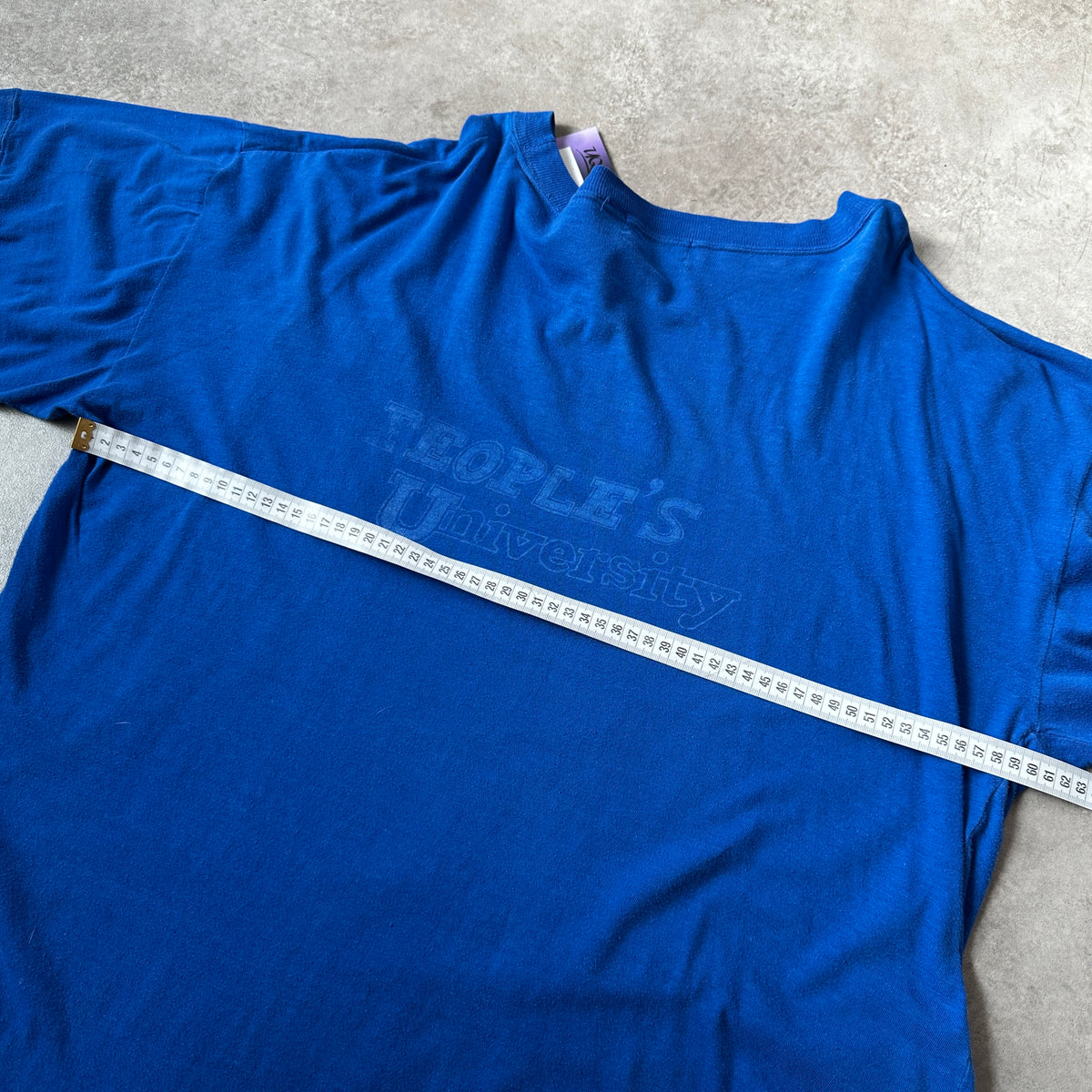 Project Blue Royal Blue Graphic Pocket T-Shirt L