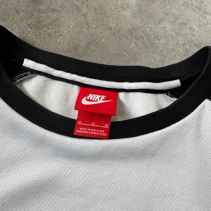 Nike White & Black Air Raglan T-Shirt M