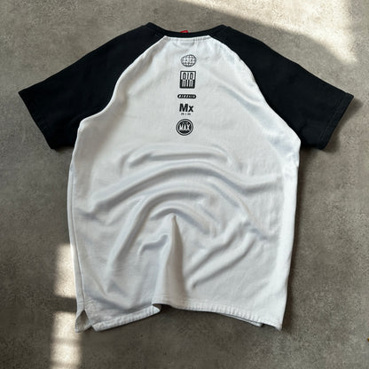 Nike White & Black Air Raglan T-Shirt M