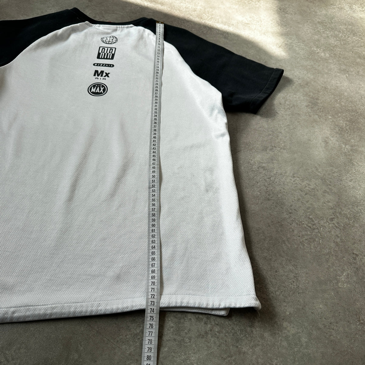 Nike White & Black Air Raglan T-Shirt M