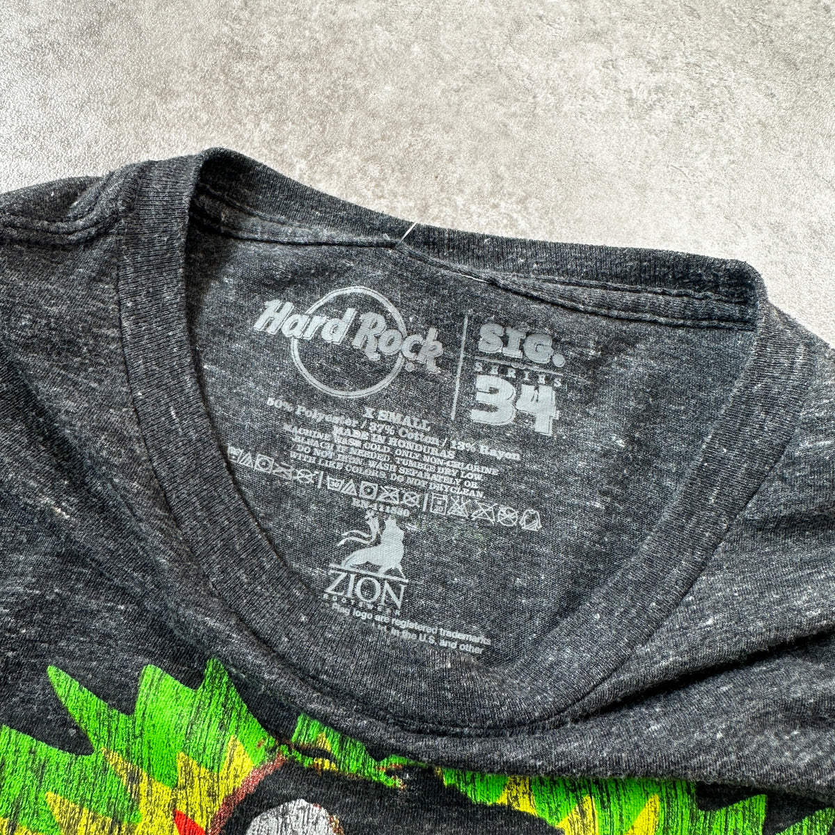 Hard Rock Charcoal Bob Marley Graphic T-Shirt XS