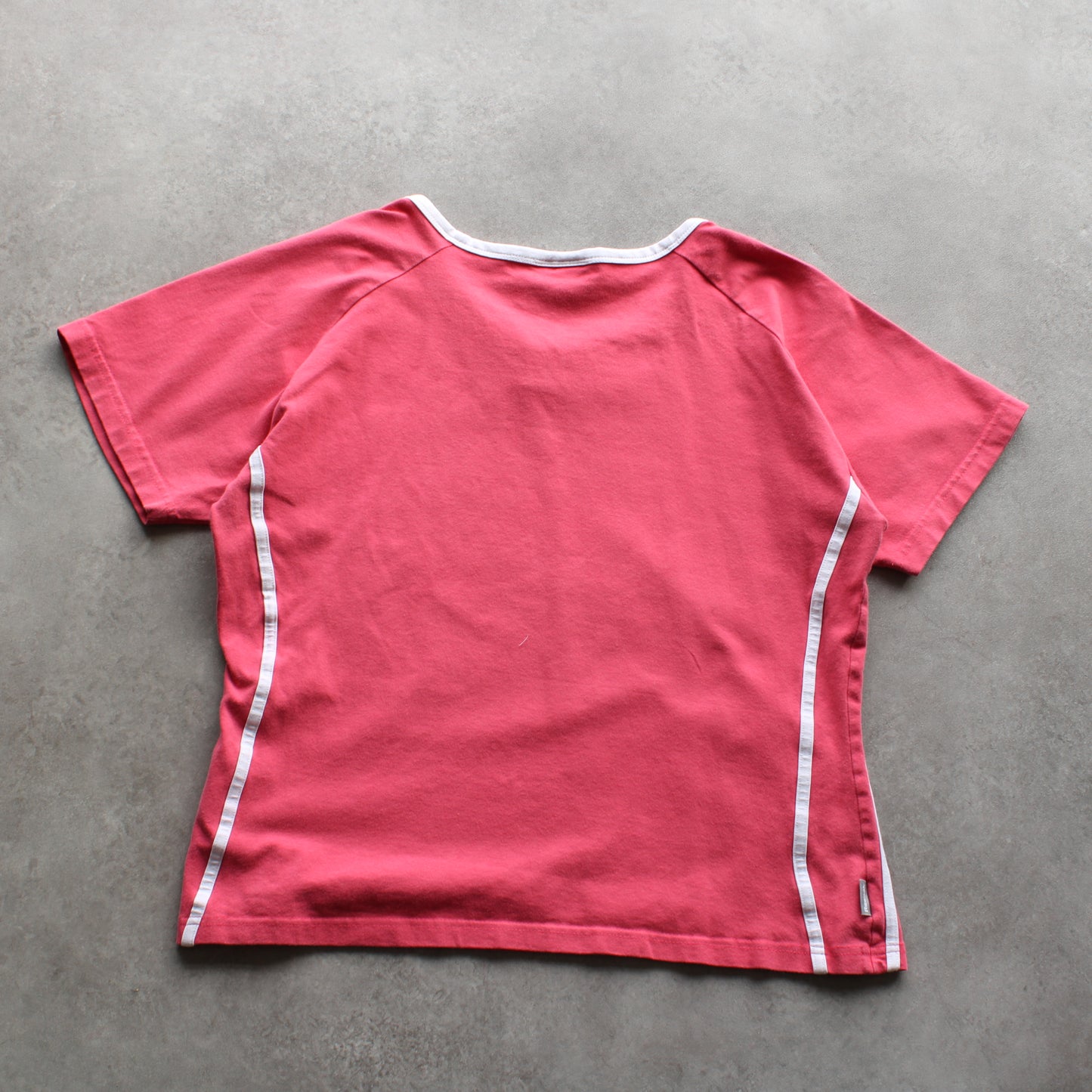 Reebok Y2K Contrast Trim Tee – Pink/White (Woman-XL)