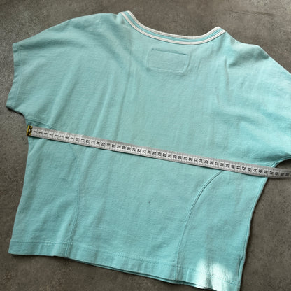Crazy Puzzle Light Blue Tweety & Toucan Bahia Crop Top M