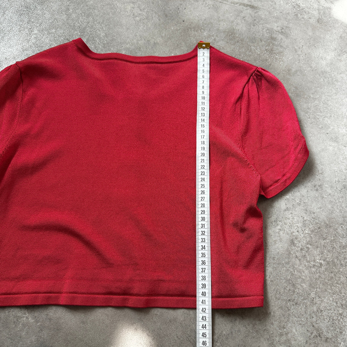 Fenn Wright Manson Red Short Sleeve Knit Cardigan L