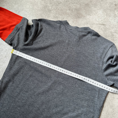 Harley-Davidson Grey & Red Double Layer Long Sleeve Shirt M