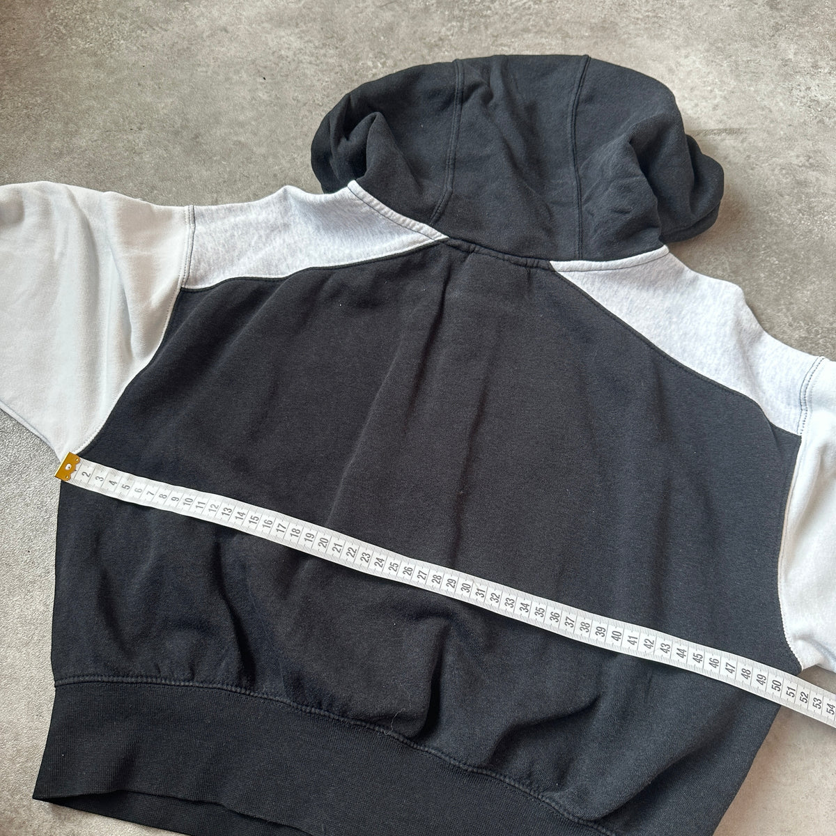 Nike Black & White Crop Full-Zip Hoodie S
