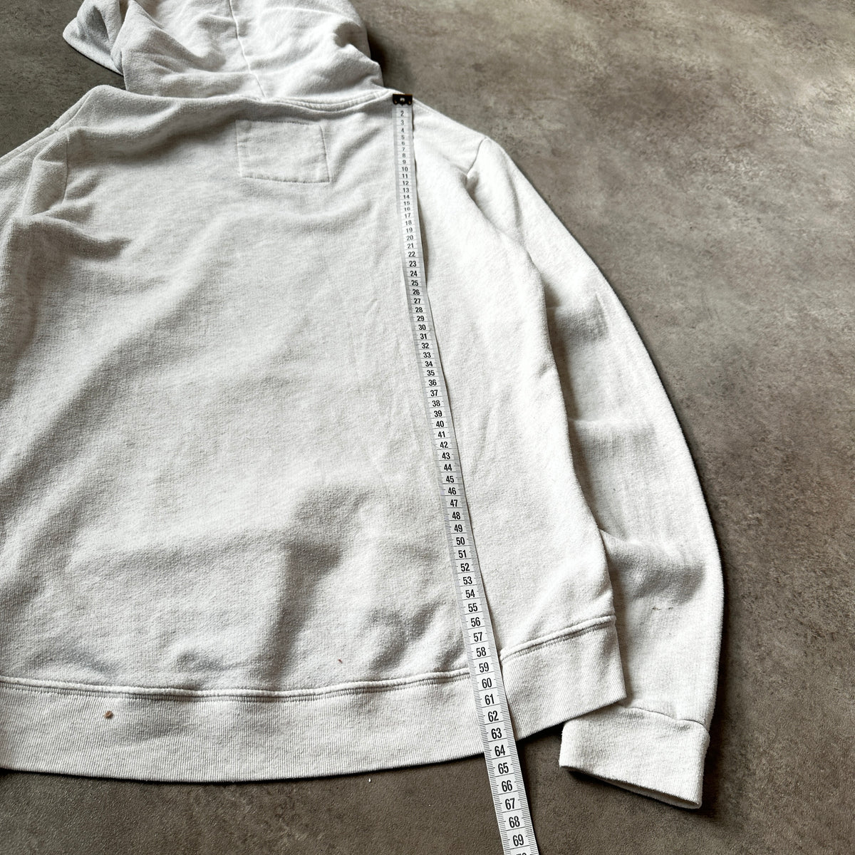 Abercrombie & Fitch Off-White Embossed Crest Hoodie S