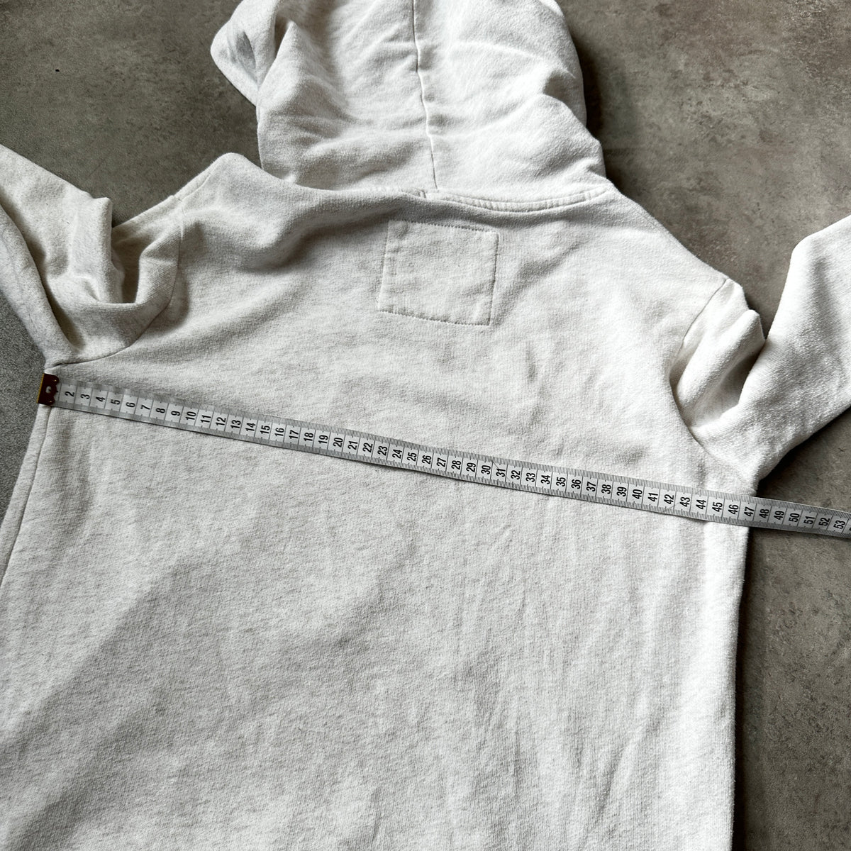 Abercrombie & Fitch Off-White Embossed Crest Hoodie S