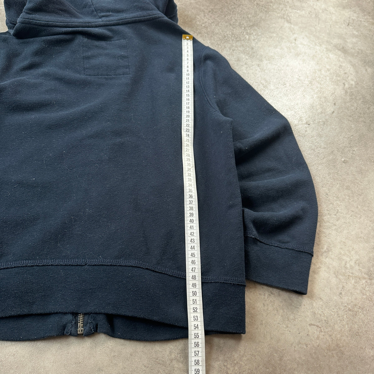 Hollister Navy 'H' Patch Full-Zip Hoodie L