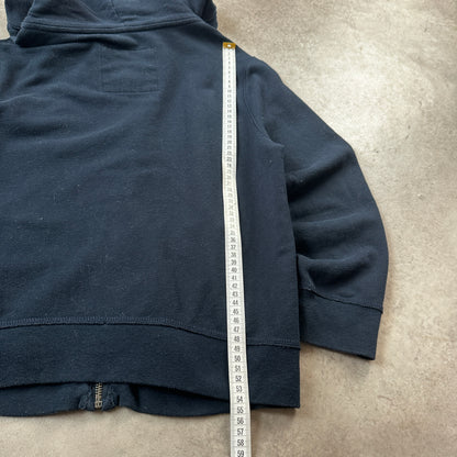 Hollister Navy 'H' Patch Full-Zip Hoodie L