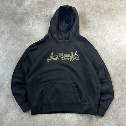 Jordan Black Outlined Logo Hoodie XL