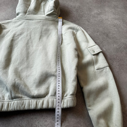 Ellesse Sage Green Pocket Detail Cropped Hoodie XS