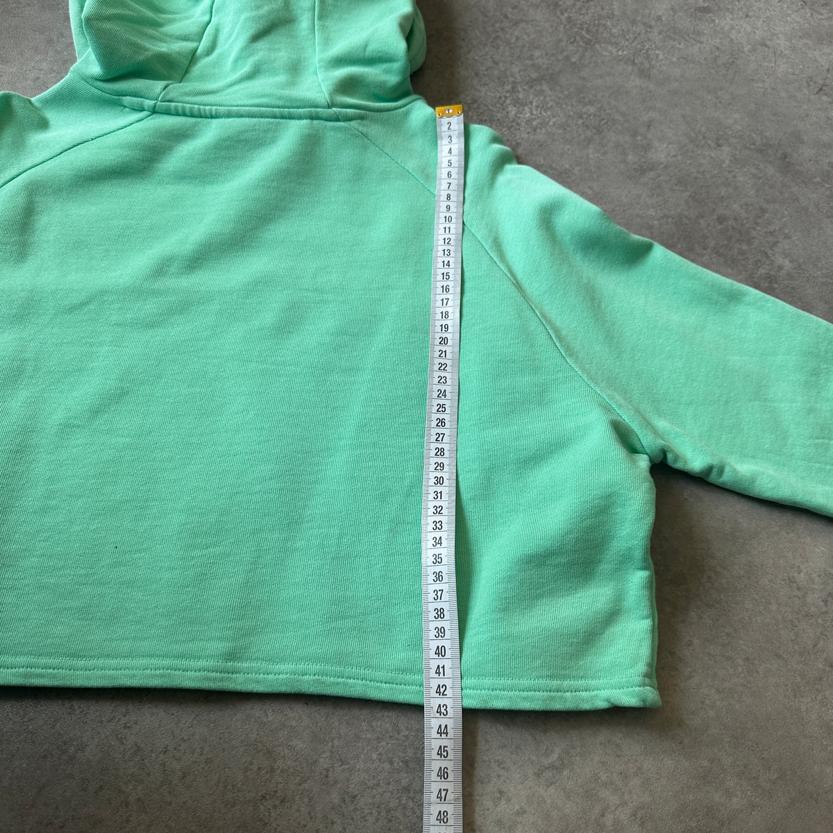 Gymshark Mint Green Cropped Mesh Insert Hoodie M