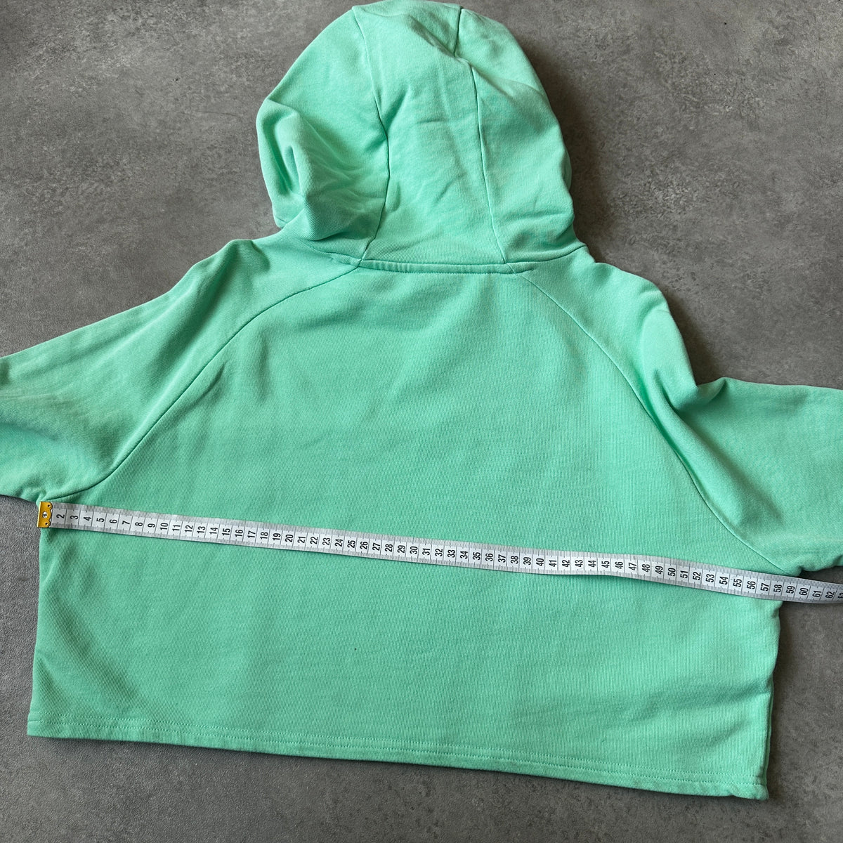 Gymshark Mint Green Cropped Mesh Insert Hoodie M