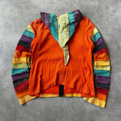 Bares Multicolor Patchwork Full-Zip Hoodie L