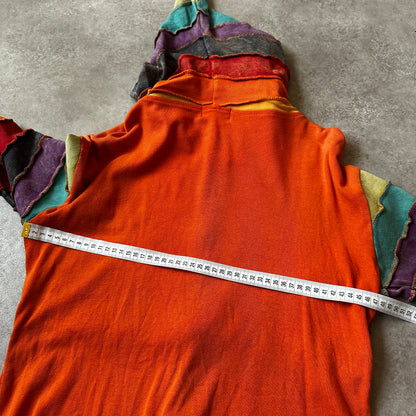 Bares Multicolor Patchwork Full-Zip Hoodie L
