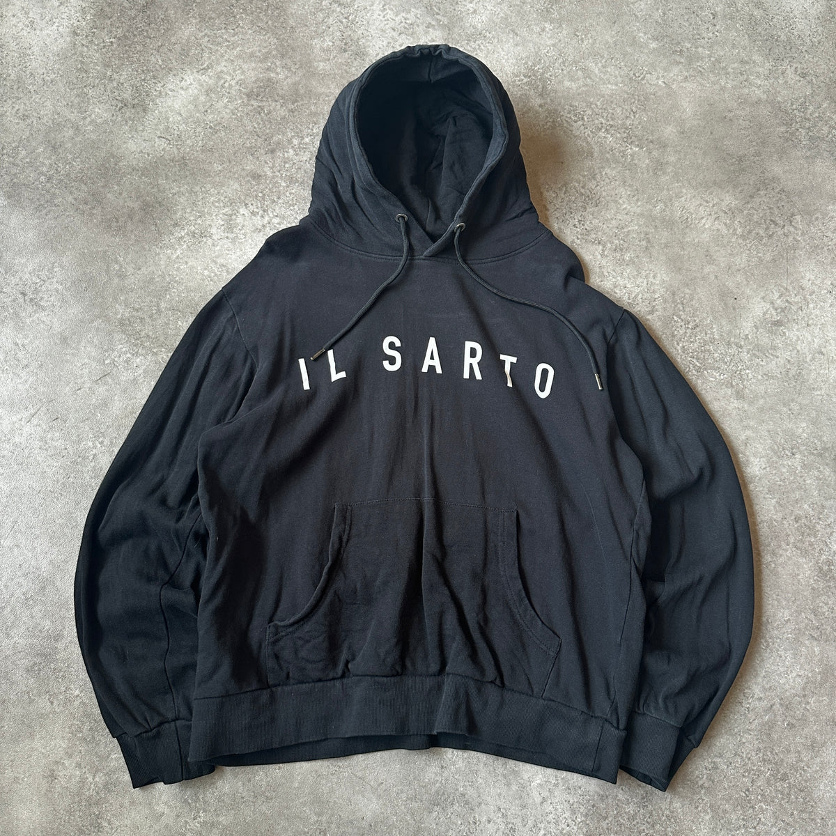 Il Sarto Black Arch Logo Hoodie L