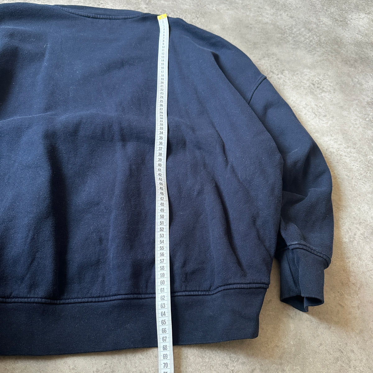 American Vintage Navy Small Chest Logo Crewneck M