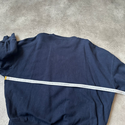 American Vintage Navy Small Chest Logo Crewneck M