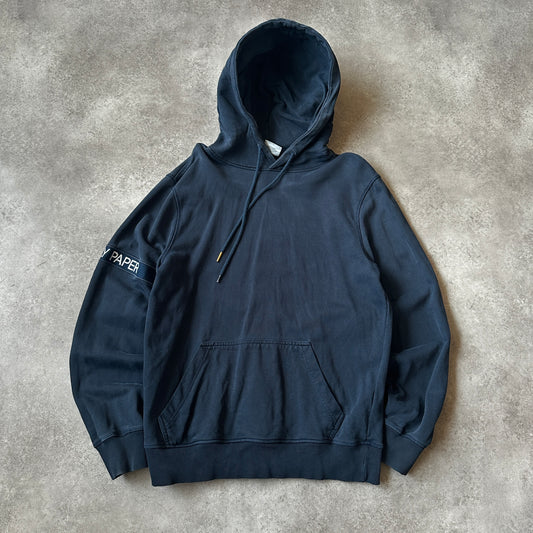 Daily Paper Black Sleeve Logo Hoodie M