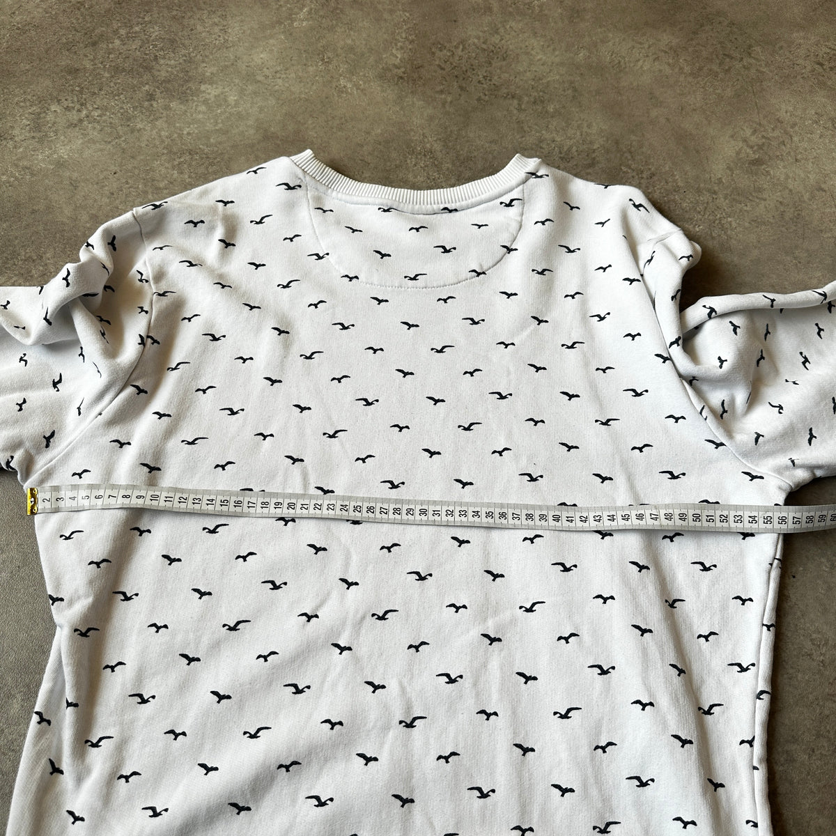 Cavallaro Napoli Off-White Bird Monogram Print Crewneck XL