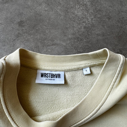 Worst Behavior Off-White Plain Crewneck S