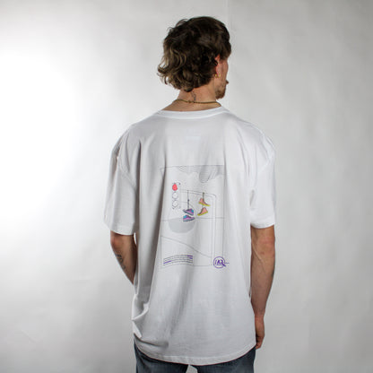 Undergrounder White Back Printed T-Shirt
