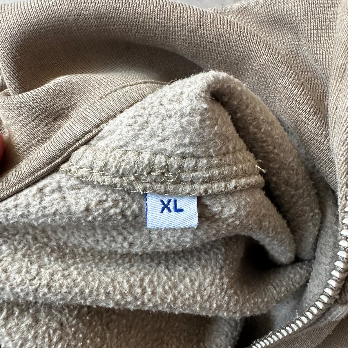 Jack & Jones Taupe Originals Studio 1/4 Zip Sweatshirt XL