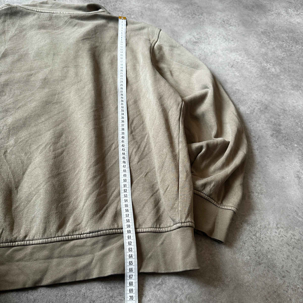 Jack & Jones Taupe Originals Studio 1/4 Zip Sweatshirt XL