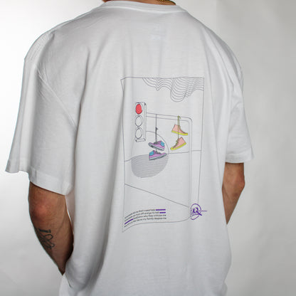 Undergrounder White Back Printed T-Shirt