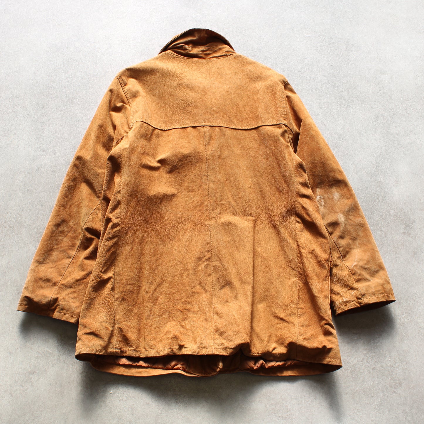 Vera Pelle Suede Jacket – Camel Brown (Man-L) [SPOTTED]