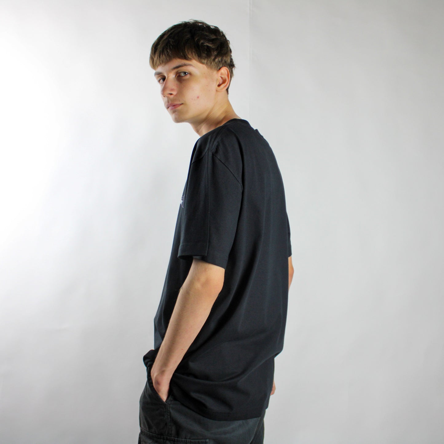 Undergrounder Black Small Printed T-Shirt