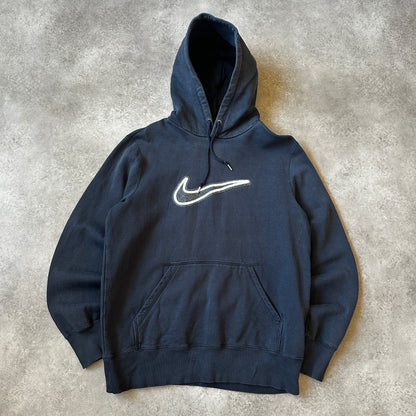 Nike Black Center Swoosh Logo Hoodie M