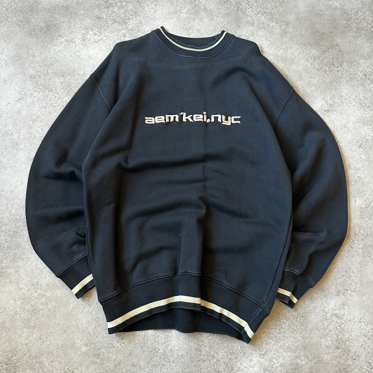 Aem Kei Black Logo Crewneck M
